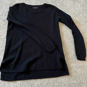 J. Crew Merino Wool Lightweight Black sweater Women XSS